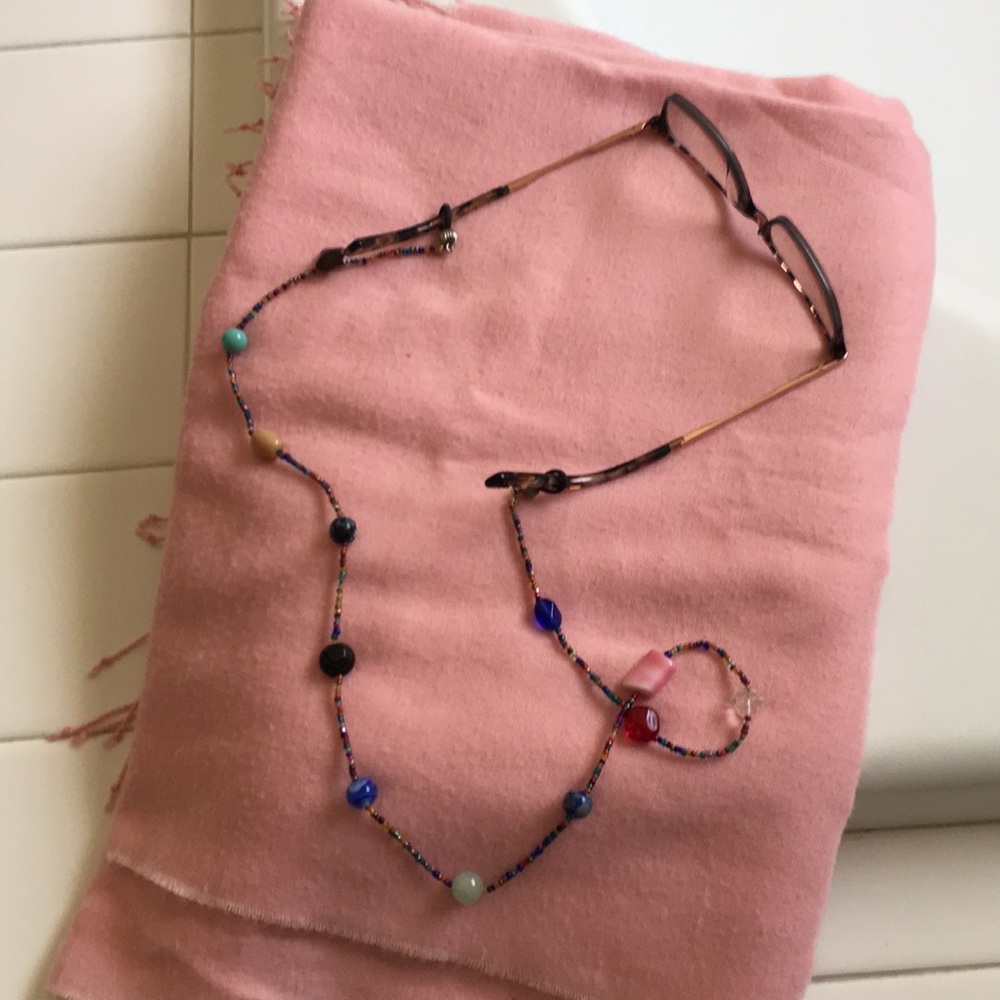 Colorful beaded Eyeglass chain